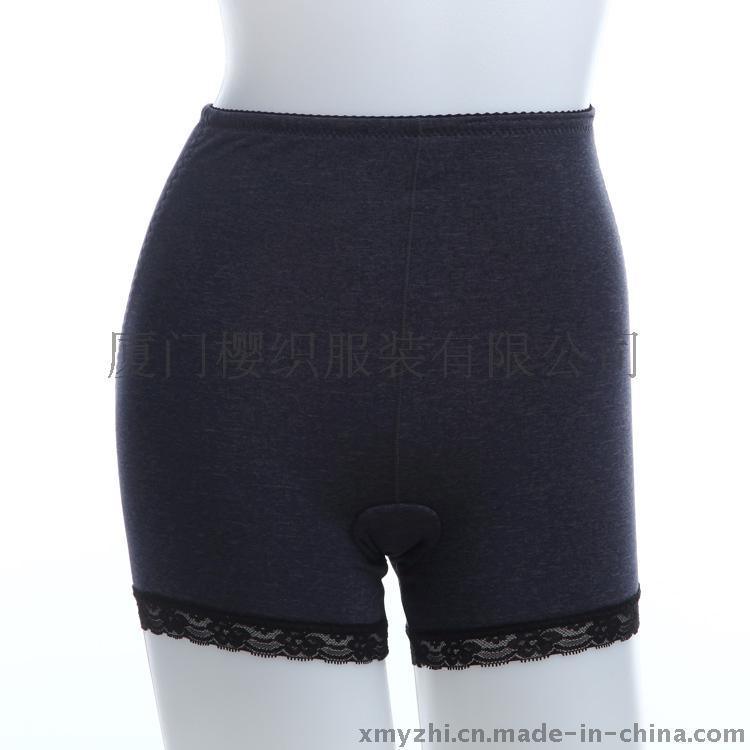 蕾丝安全裤大码女士平脚裤高腰弹力内裤提臀保暖日单内裤外贸批发